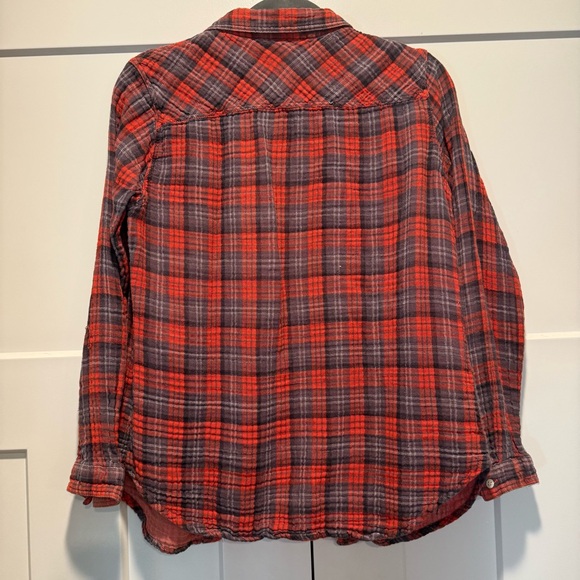 Sandra Ingrish Red and Black Plaid Flannel Shirt Medium - Picture 4 of 4